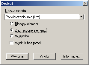 Wyb�r raportu